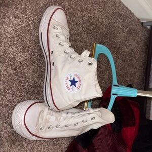 Converse White High-Top Sneakers